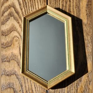 Vintage Mini Gold Framed Mirror